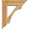 Ekena Millwork Legacy Traditional Rough Sawn Bracket w/ Offset Brace, Western Red Cedar, 8"W x 28"D x 32"H BKT0806X28X32LEC01RWR - alternate 2